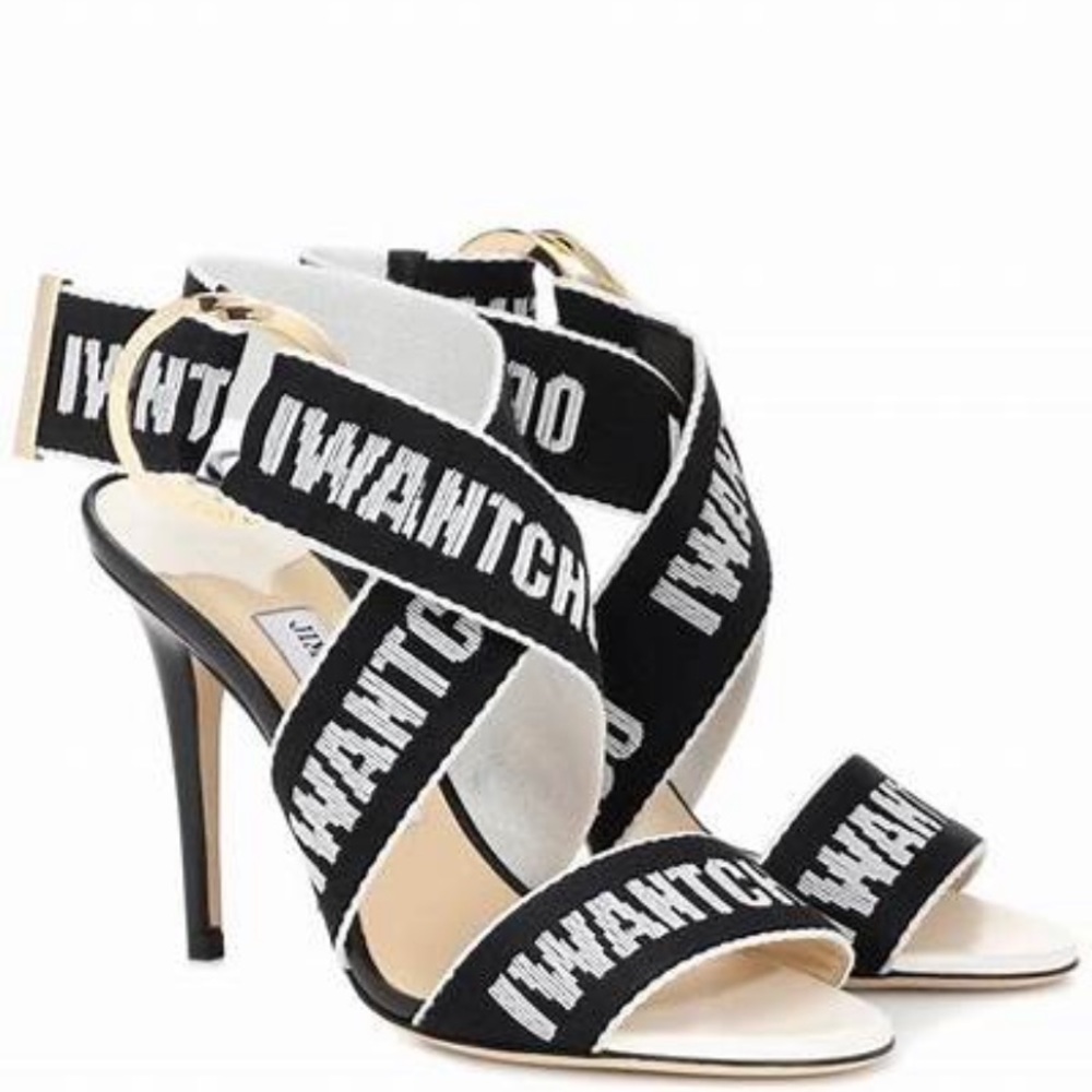Jimmy Choo Black and White Sandals